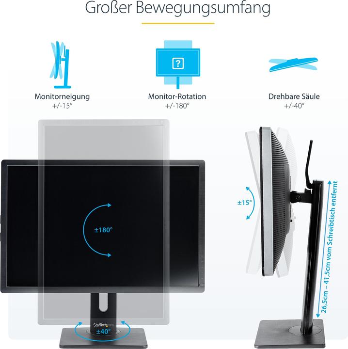Produktbild StarTech Monitorhalter (Tisch, 34.02")