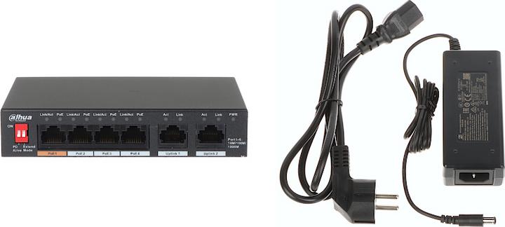 Immagine prodotto Dahua Switch PoE PFS3006-4GT-60-V2 non gestito (4 Porti)