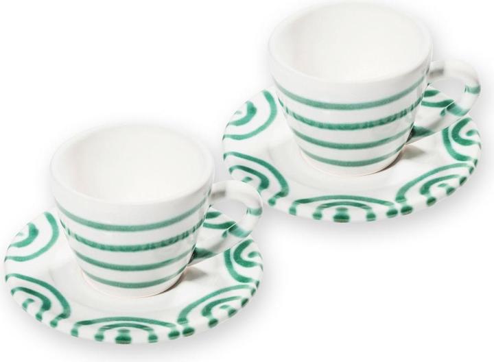 Produktbild Gmundner Keramik Grüngeflammt Espresso für 2