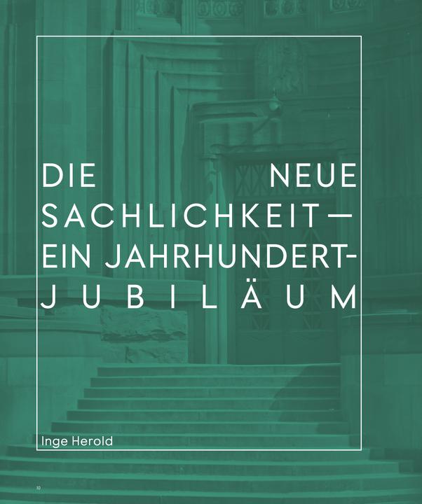 Produktbild Die Neue Sachlichkeit (Deutsch, Inge Herold, Johan Holten, 2024)