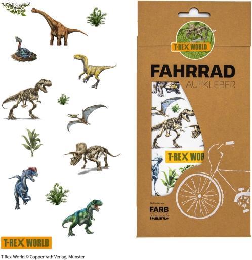 Actual product image Farbviereck T-Rex Motifs Sticker / Sticker