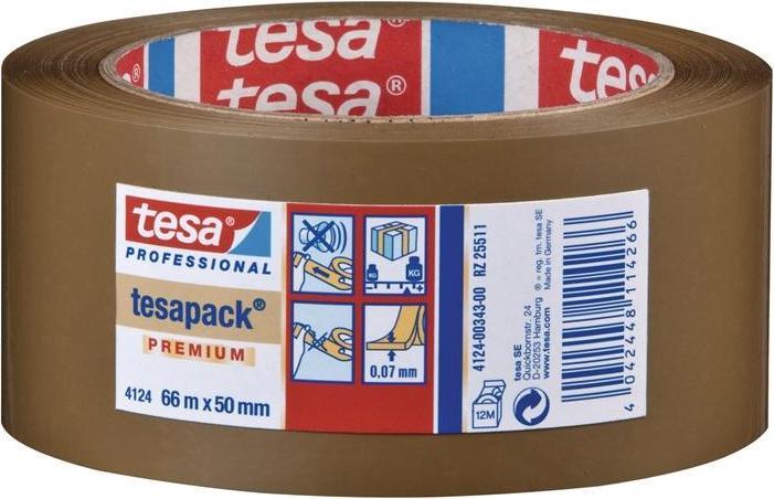 tesa tesapack ULTRA STRONG Paketklebeband - PVC Packband für festes Verpacken und sicheres Bündeln (50 mm)