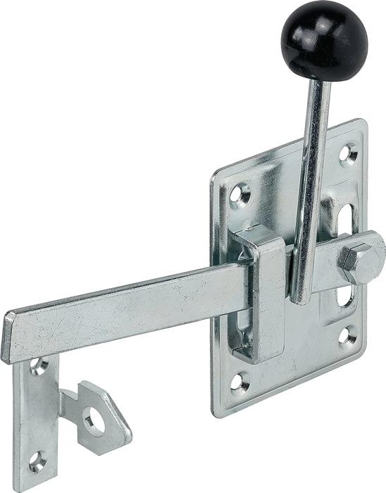 Produktbild Vormann Gartentorfalle Typ 1 H100xB80xS2mm blau verzinkt rechts / links, mit Klinkhaken (1 Stk.)