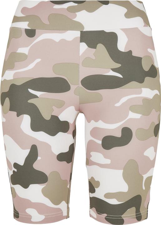 Actual product image Urban Classics Ladies High Waist Camo Tech Cycle Shorts (XS, S)