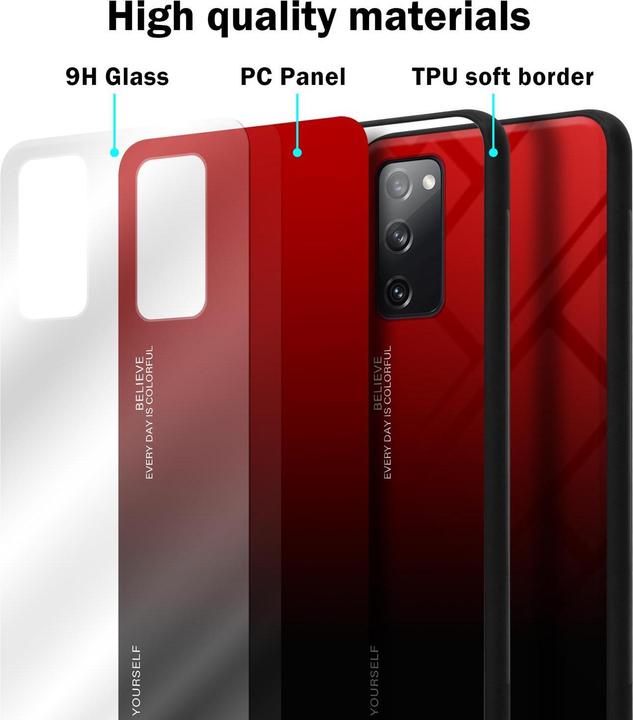 Produktbild Cadorabo TPU 2 Farben Glas Cover (Samsung Galaxy S20 FE)