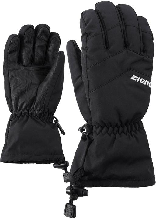 Ziener Kinder LETT AS glove junior Ski-Handschuhe / Wintersport wasserdicht, atmungsaktiv,, schwa (6.5)