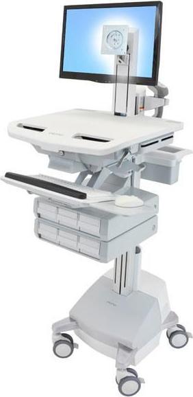 Immagine prodotto Ergotron Carrello per Display LCD/Tastiera/Mouse/CPU/Notebook/Scanner a codice a barre - Medico -