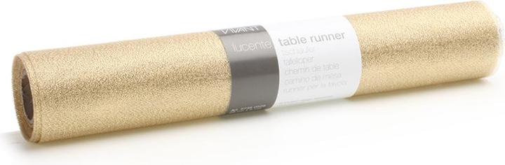 Actual product image G. Wurm Table runner LUCENTE 5m x 28cm, gold, 100% polyest