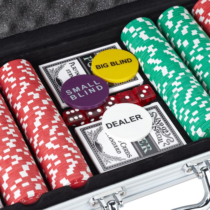 Produktbild Relaxdays Pokerkoffer (Multilingual)