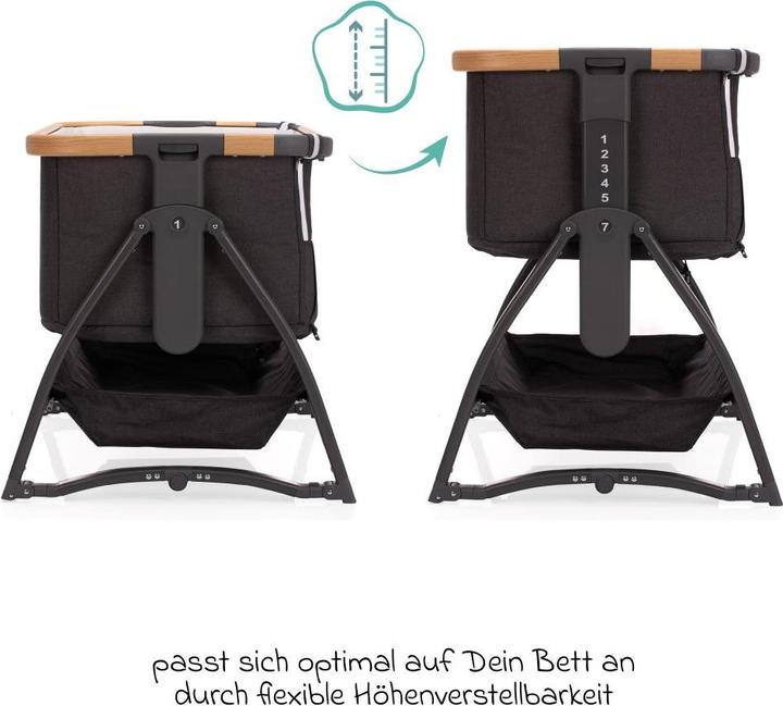 Produktbild Fillikid Beistellbett Scandic grau melange