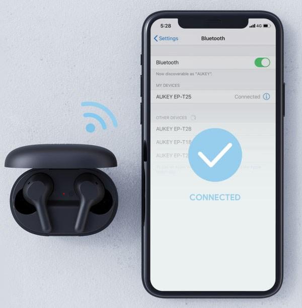 Image du produit Aukey EP-T25 (5 h, Sans fil)