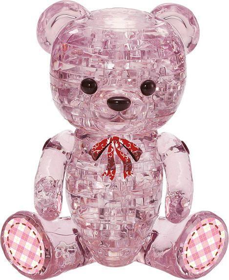 Produktbild HCM Kinzel HCM59192 - Crystal Puzzle: 3D Bär Lily - Rosa, 48 Teile, ab 14 Jahren (DE-Ausgabe) (48 Teile)