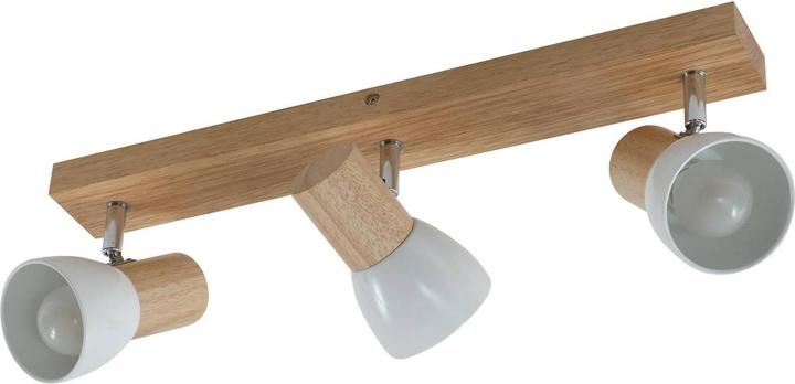 Actual product image Lindby Wooden Ceiling Lamp Thorin, Three Flames (E14)