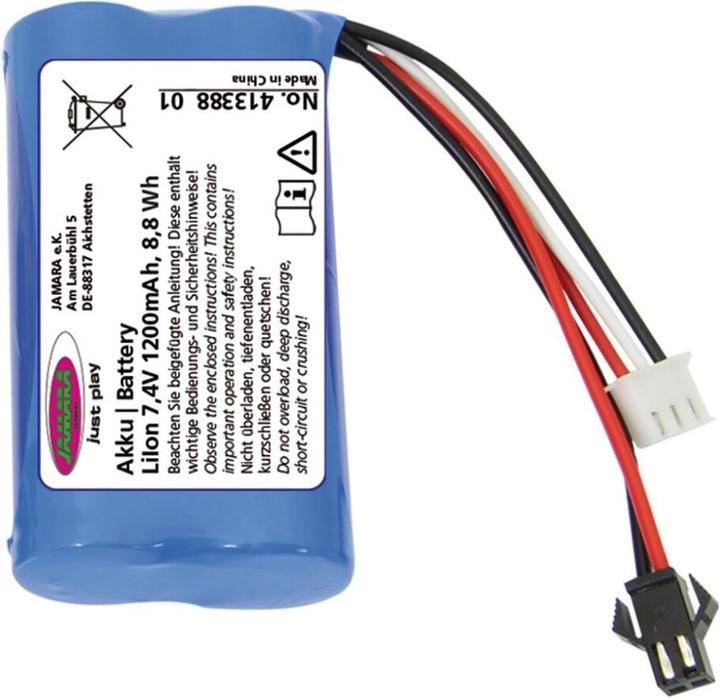 Produktbild Jamara Akku Bagger Volvo EC160E Metal Li-Ion 7,4V 1200mAh 8,88Wh (7.40 V)