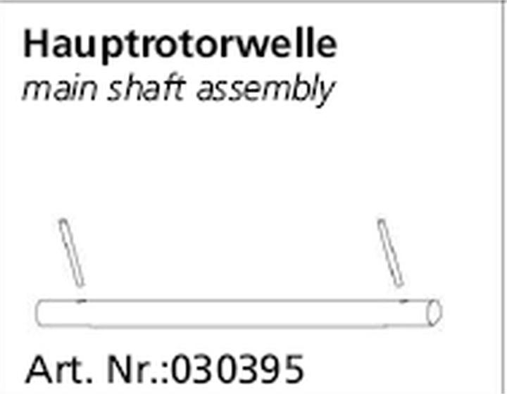 Image du produit Jamara Arbre de rotor Calisto/HG-Micro