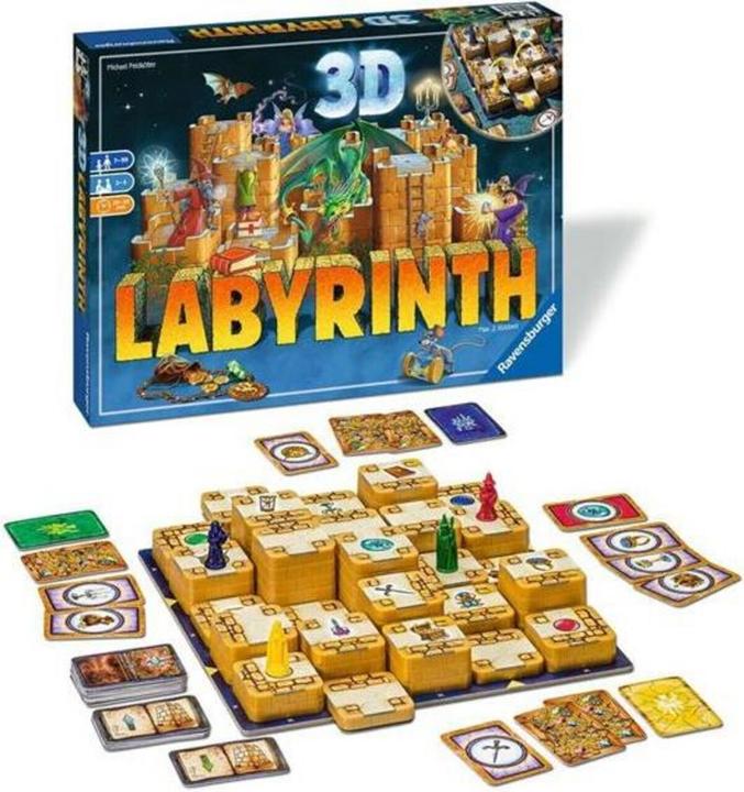 Produktbild Ravensburger 3D Labyrinth (Deutsch, Französisch, Italienisch, Englisch)