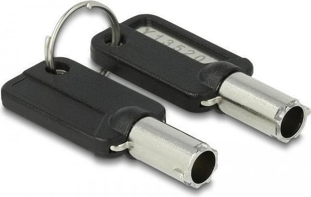 Produktbild Navilock Notebook Sicherungskabel mit 3 Verriegelungsköpfen für Kensington, Noble Wedge und Nano Slot
