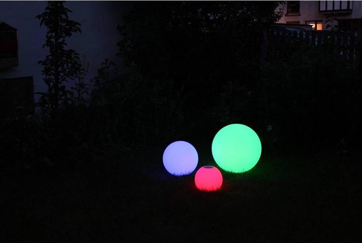 Produktbild Megatron Akku Kugelleuchte Litta S RGB/W BT-Laut. Ø25cm (40 lm)