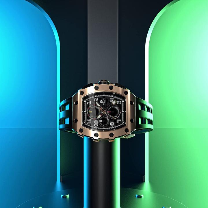 Image du produit Tsar Bomba Montre homme étanche en acier inoxydable (Chronographe, 43.50 mm)