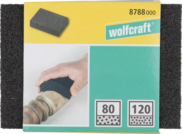 Actual product image wolfcraft wolfcraft 1 sanding block SiC K80,120,100x67x25mm (P80, P120)