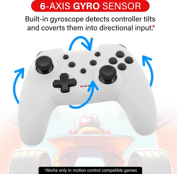 Produktbild Nyko Mini Wireless Core Controller - White For Switch (Switch)
