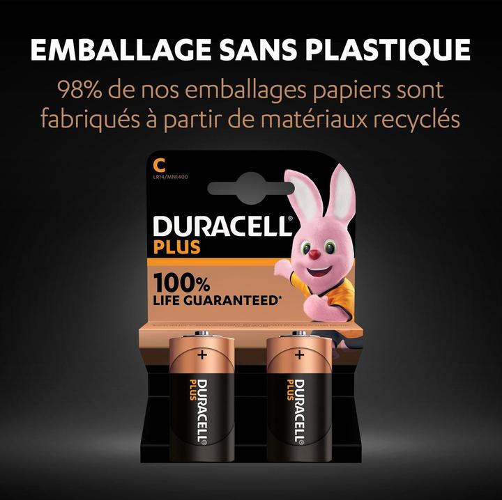 Produktbild Duracell Plus (2 Stk., C, 7750 mAh)