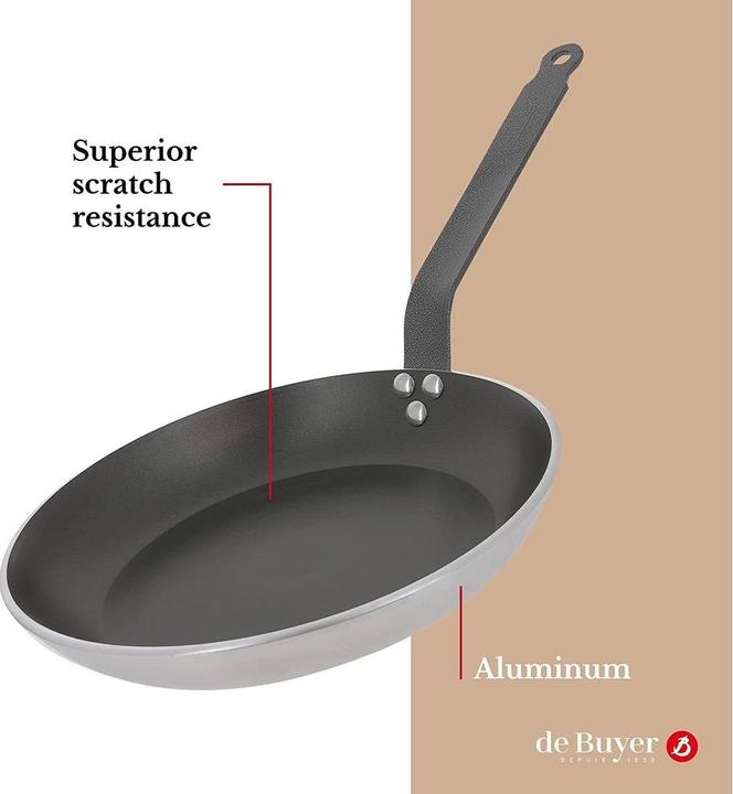 Image du produit de Buyer Choc Resto Induction Poêle à frire anti-adhésive (28 cm, Poêle à frire, Aluminium)