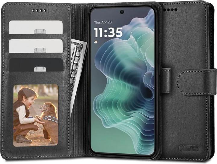 Produktbild Tech-Protect Wallet Case for Motorola Moto G25 5G - Black (Motorola Moto G 5G)