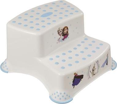 Produktbild keeeper kids Tritthocker igor frozen, zweistufig, weiss mit Aufdruck, Tragkraft: 120 kg, mit Anti-Rutsch-F