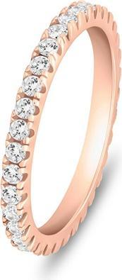 Actual product image Brilio Silver - Charming silver ring with zircons RI085R - Circuit: 56 mm (56)