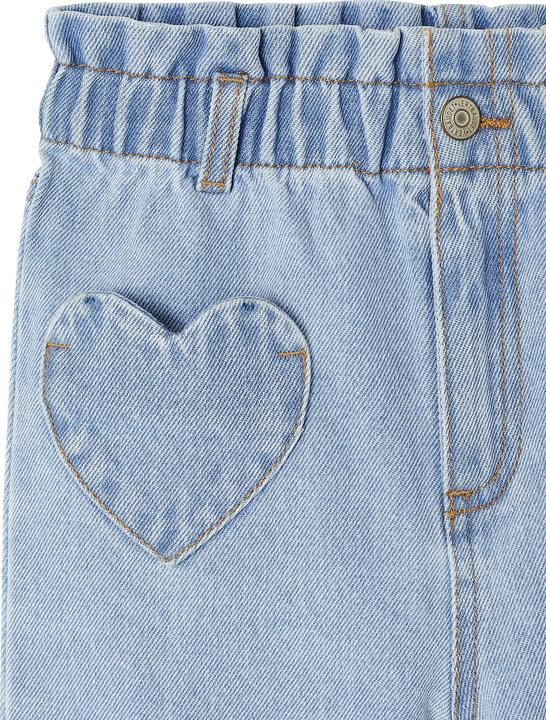 Produktbild Vertbaudet Mädchen Paperbag-Jeans mit Herz-Taschen (116)