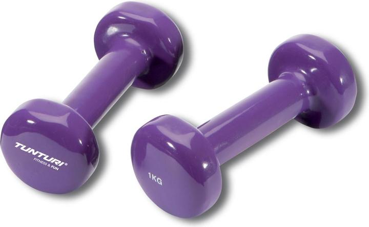 Actual product image Tunturi Vinyl Kurzhanteln (2 x 1 kg)