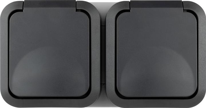 Image du produit REV Prise double complète AquaStorm Gris clair, noir 0004090400