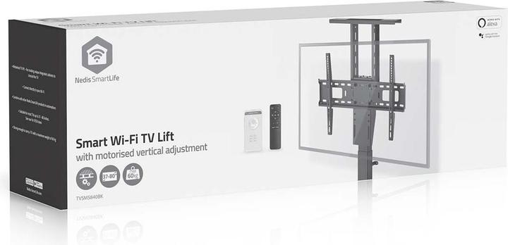 Produktbild Nedis Motorisierte TV-Ständer - 37-80" - maximal unterstützes Bildschirmgewicht: 60 kg - Built-in Sc (80", 60 kg)