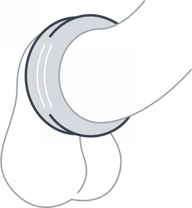 Produktbild Boners Ribbed Cock Ring (2 cm)