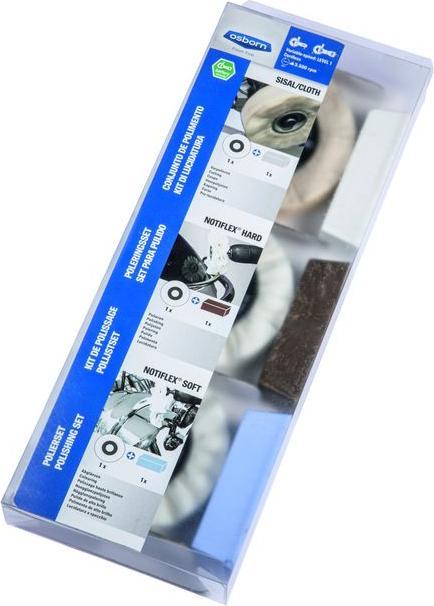 Produktbild Osborn Polierset 6-teilig SUPERIOR für regulierbare Winkelschleifer und Akkugeräte
