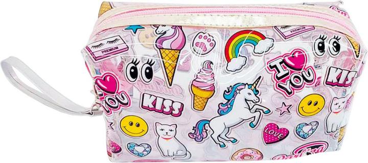 Image du produit Unico Trousse à crayons transparente avec impression licorne