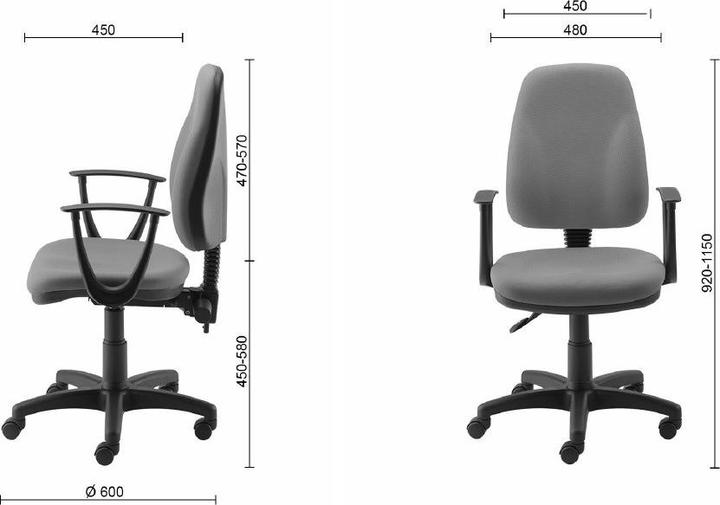 Image du produit Office Products Chaise de bureau thassos, noir