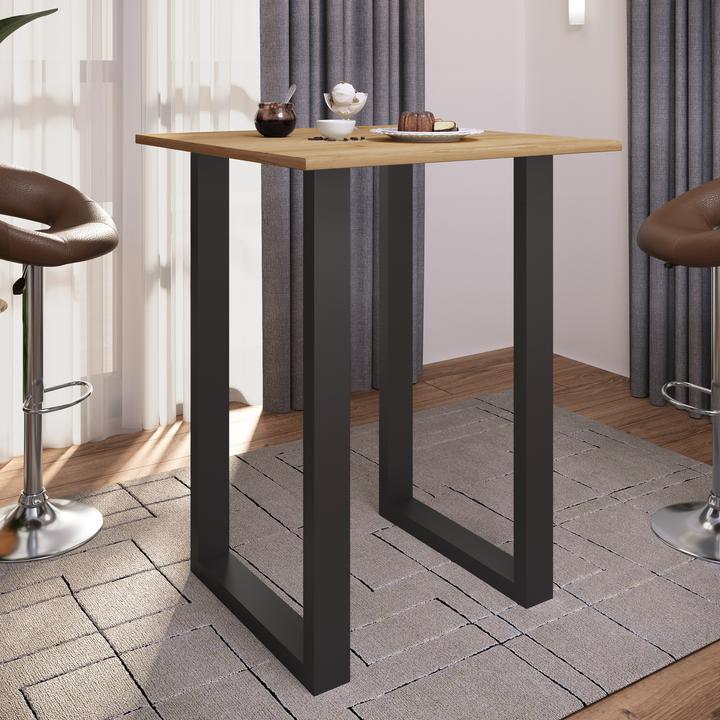 Image du produit VCM Holz Bartisch Stehtisch Xona 80x80 (80 x 80 x 102 cm)
