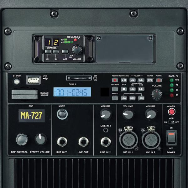 Actual product image Mipro MA-727 with 1-channel receiver module and microphone (Active)
