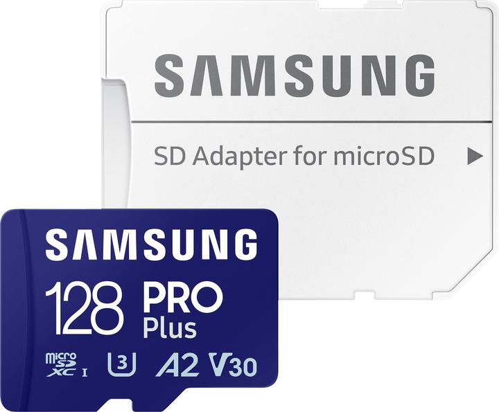 Image du produit Samsung PRO Plus (128 Go, microSDXC, U3, UHS-I)