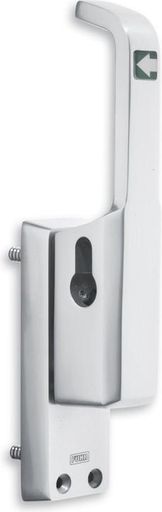 Produktbild Fuhr Türtreibriegel 982 DIN rechts silber eloxiert Leichtmetall 23 mm Rundstange 10 mm