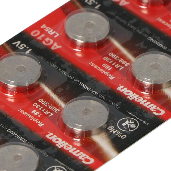 Produktbild Camelion AG10 (10 Stk., AG10, 65 mAh)