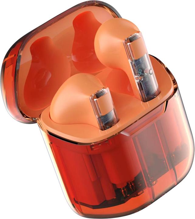 Actual product image 4smarts TWS Bluetooth Headphones SkyBuds Lucid orange (NC, 25 h, Wireless)