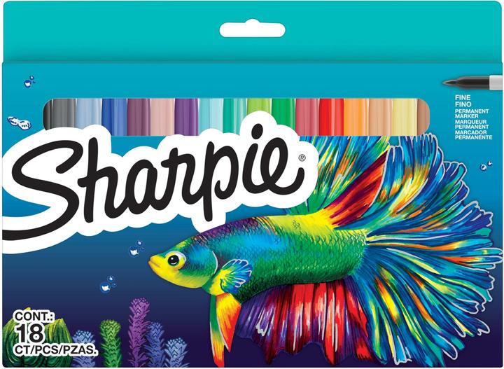 Produktbild Sharpie Fine (Mehrfarbig, 1 mm, 18 x)