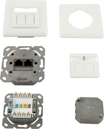 Produktbild Synergy 21 S216350 2 x RJ-45 Weiss Steckdose