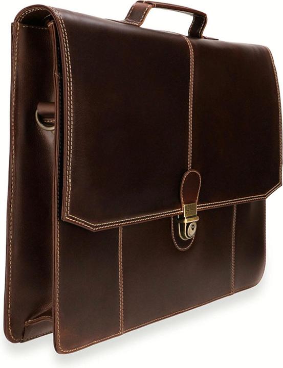 Actual product image Buckle & Seam Briefcase Sierra Brown/Stripes