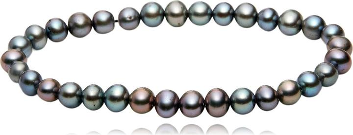 Immagine prodotto Leyda Bracciale Perla Argento Scuro (19 cm, Pietra)