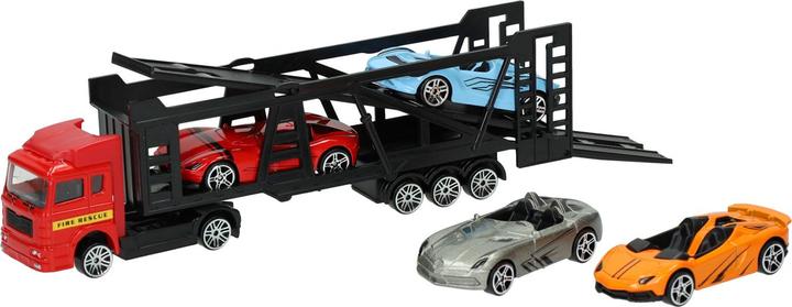 Produktbild Transporter aus Druckguss mit 4 Metallautos
