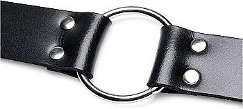 Actual product image XR Brands Leather Strap Dildo Holder